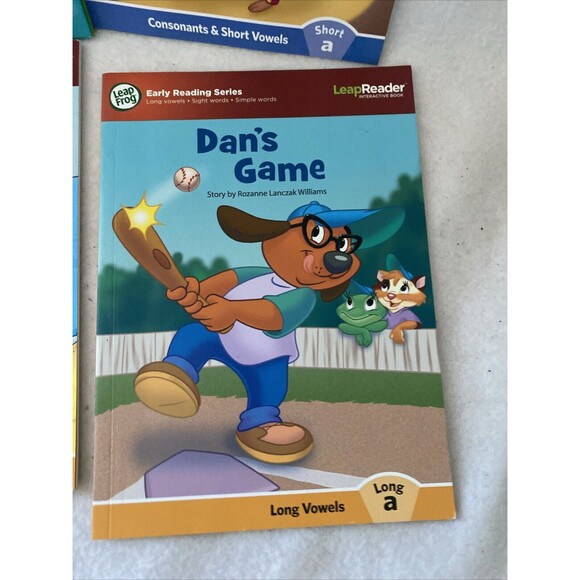 Leap Frog Tag Reading Books Consonants Short Long Vowels Lot of 7 books Kinder - Picture 5 of 8